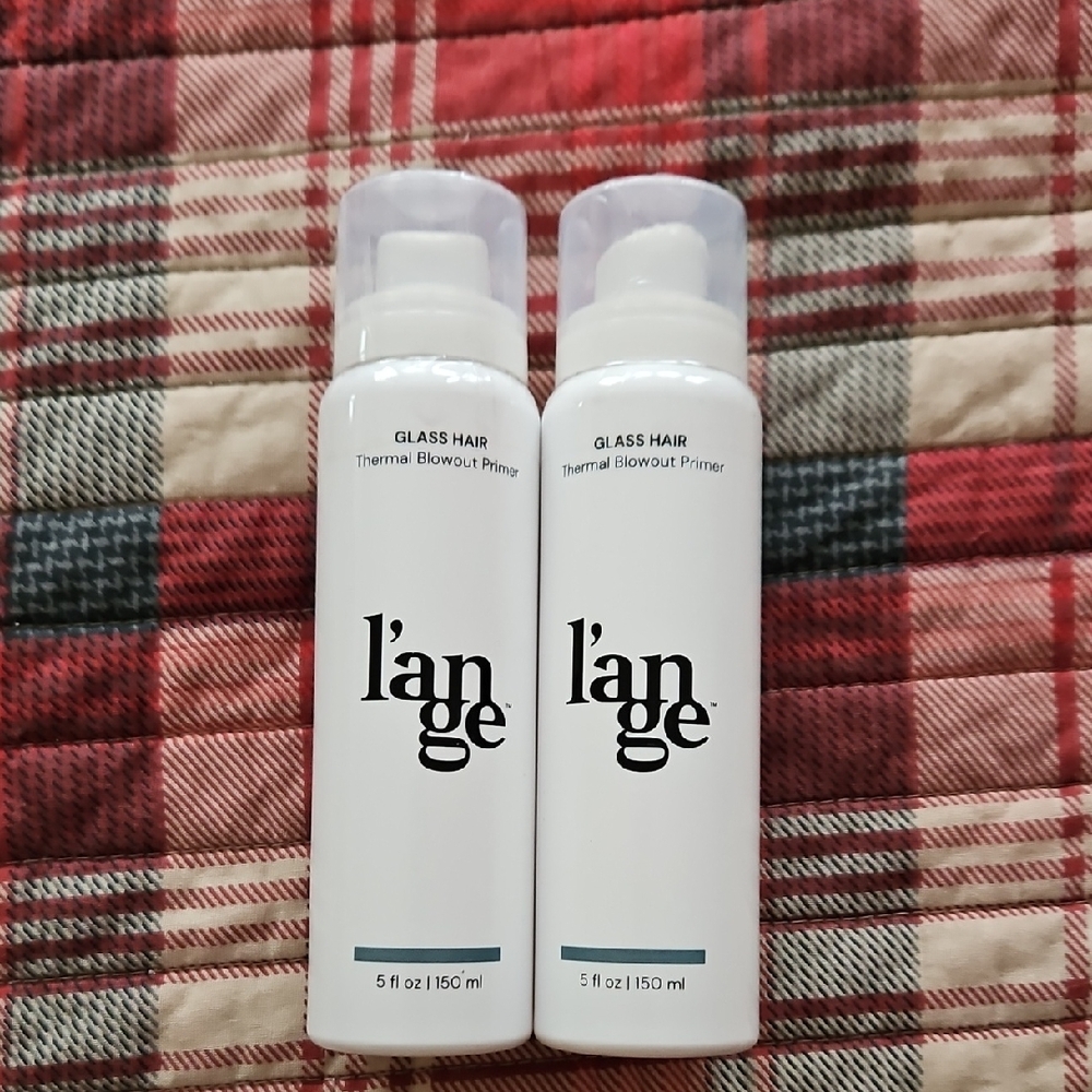 2 Bottles of L'ange Glass Hair Thermal Blowout Primer
